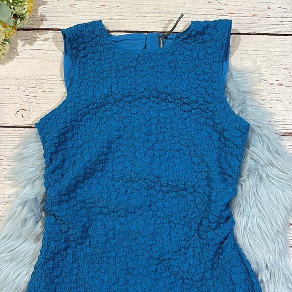 NWT By Anthropologie Textured Bubble Mini Mini Shift Dress Petite - Picture 8 of 10